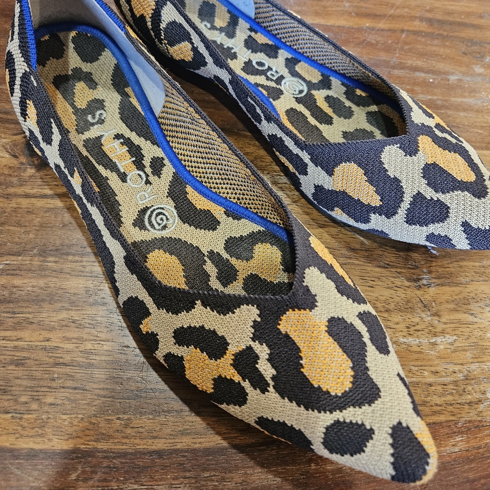 Rothy's animal print flats,  ladies size 9.5